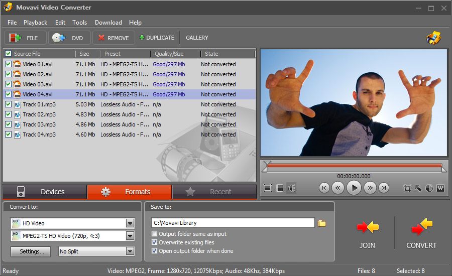 Как создать GIF из видео: используем Movavi Конвертер Видео